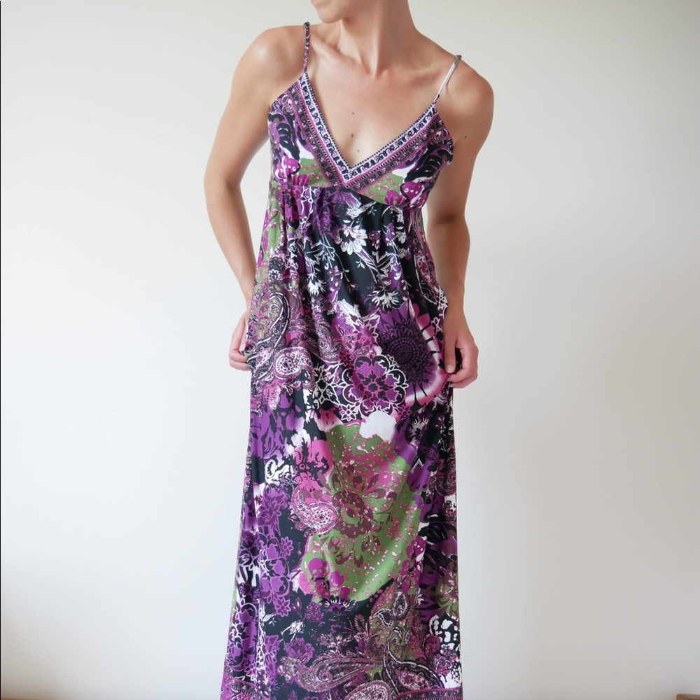 Purple maxi dress